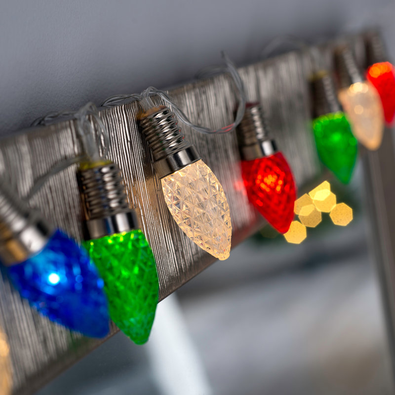 The Seasonal Aisle 20 Multicolored Cone LED String Lights Wayfair.co.uk